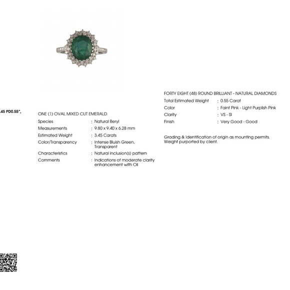 Emerald Engagement Ring - Picture 9 of 9